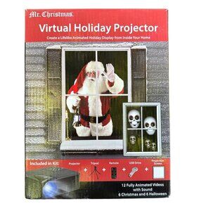Mr. Christmas Virtual Holiday Projector for Christmas and Halloween Tested